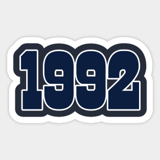 Dallas LYFE 1992 World Champs! Sticker